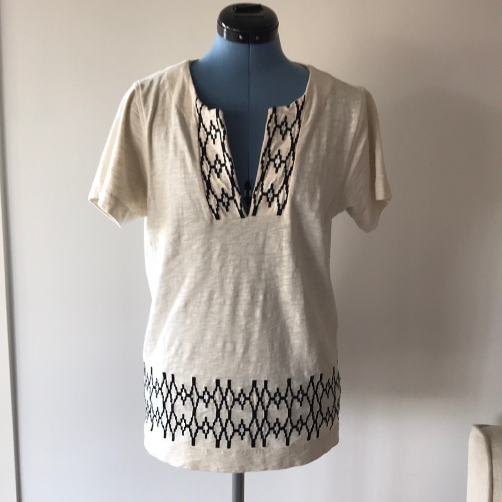 MADEWELL short sleeve cream top